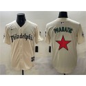 Philadelphia Phillies Cream Phanatic Gothic Vapor Limited Stitched Jersey