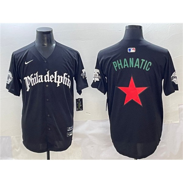 Philadelphia Phillies Black Gothic Phanatic Vapor Limited Stitched Jersey