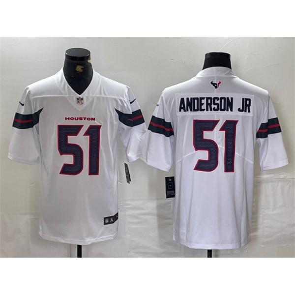 Houston Texans #51 Will Anderson Jr. White Vapor Untouchable Stitched Jersey