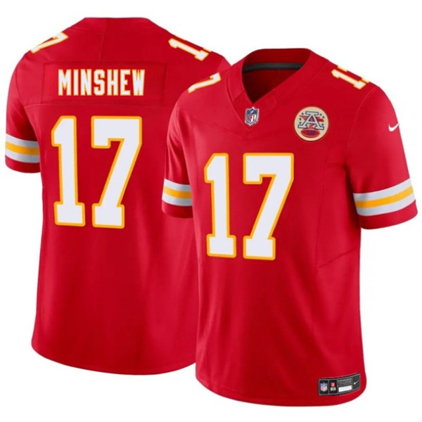 Kansas City Chiefs #17 Gardner Minshew Red 2025 F.U.S.E. Vapor Untouchable Limited Football Stitched Jersey