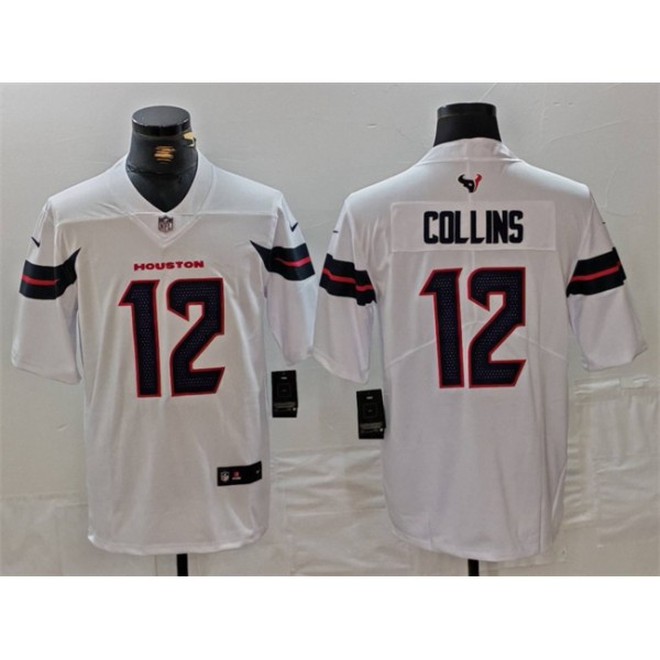 Houston Texans #12 Nico Collins White Vapor Untouchable Stitched Football Jersey