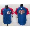 National League Washington Nationals Team Big Logo Blue Red Alternate 2025 All-Star Edition Limited Stitched Jersey
