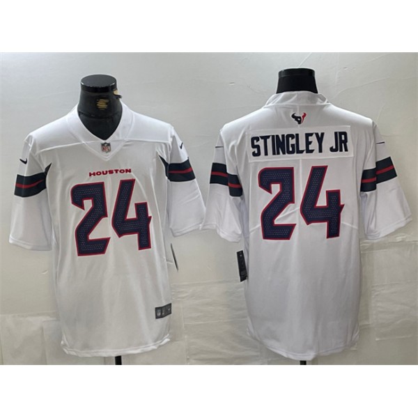 Houston Texans #24 Derek Stingley Jr. White Vapor Untouchable Football Stitched Jersey