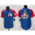 National League Arizona Diamondbacks Team Big Logo Blue Red Alternate 2025 All-Star Edition Limited Stitched Jersey