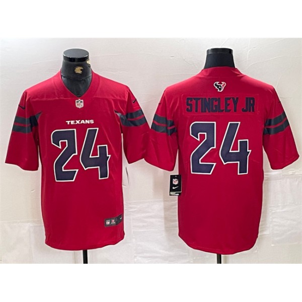 Houston Texans #24 Derek Stingley Jr. Red Vapor Untouchable Football Stitched Jersey