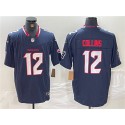 Houston Texans #12 Nico Collins Navy F.U.S.E. Vapor Limited Football Stitched Jersey