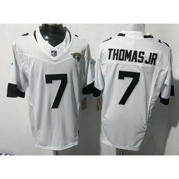 Jacksonville Jaguars #7 Brian Thomas Jr White 2025 F.U.S.E. Vapor Limited Football Stitched Jersey