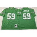 Philadelphia Eagles #59 Seth Joyner Kelly Green Throwback Stitched Football Jersey