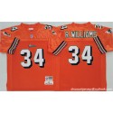 Miami Dolphins #34 Ricky Williams Orange Throwback Stitched Football Jersey