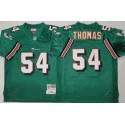 Miami Dolphins #54 Zach Thomas Aqua Throwback Stitched Football Jersey