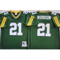 Green Bay Packers #21 Charles Woodson Green Throwback Stitched Football Jersey
