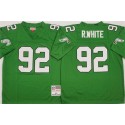 Philadelphia Eagles #92 Reggie White Kelly Green Throwback Football Stitched Jersey