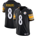 Pittsburgh Steelers #8 Aaron Rodgers Black 2025 Vapor Limited Football Stitched Jersey