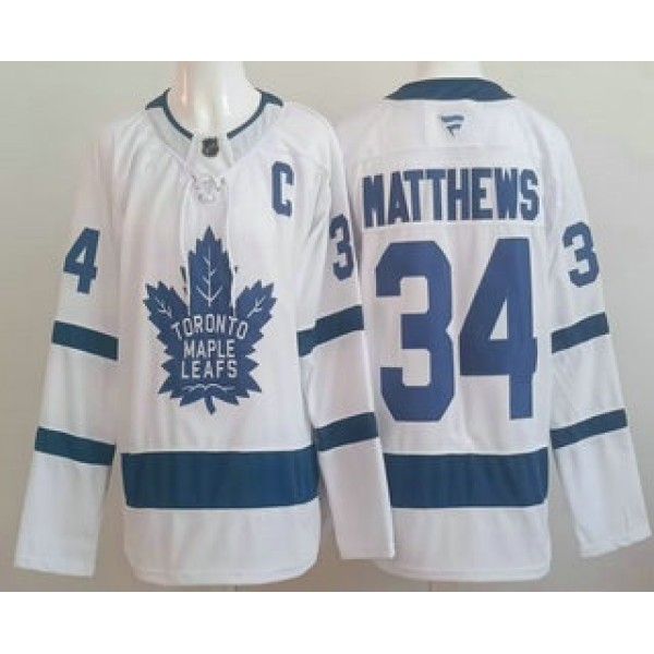 Toronto Maple Leafs #34 Auston Matthews White Authentitc Jersey