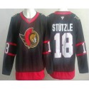 Ottawa Senators #18 Tim Stutzle Black Authentic Jersey
