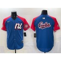 National League Chicago Cubs Team Big Logo Blue Red Alternate 2025 All-Star Edition Limited Stitched Jersey