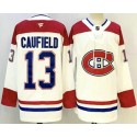 Montreal Canadiens #13 Cole Caufield White Authentic Jersey