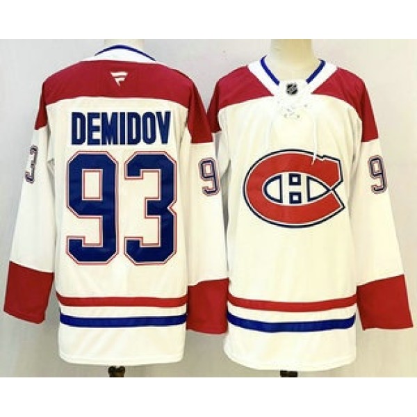 Montreal Canadiens #93 Ivan Demidov White Authentic Jersey