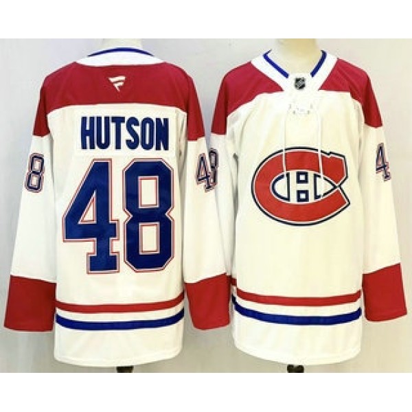 Montreal Canadiens #48 Lane Hutson White Authentic Jersey