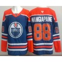 Edmonton Oilers #88 Andrew Mangiapane Blue Authentic Jersey