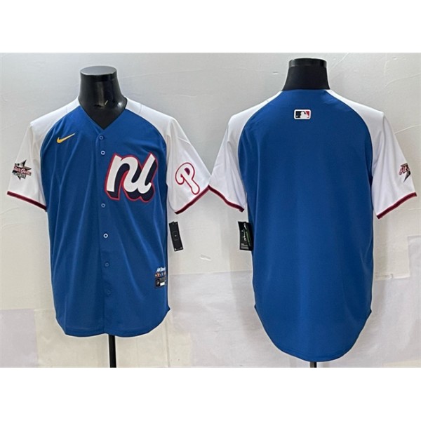 National League Philadelphia Phillies Blank Blue Alternate 2025 All-Star Edition Limited Stitched Jersey