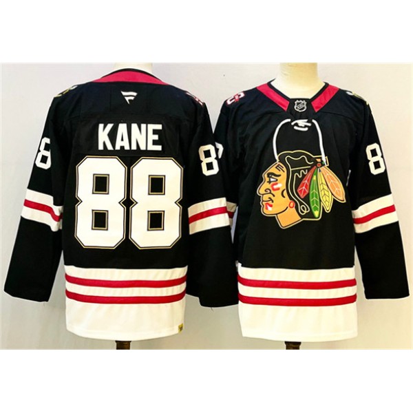 Chicago Blackhawks #88 Patrick Kane Black Stitched Jersey