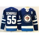 Winnipeg Jets #55 Mark Scheifele Navy 2024-25 With A Patch Home Stitched Jersey