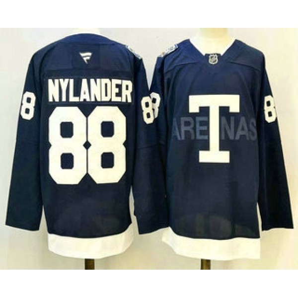 Toronto Maple Leafs #88 William Nylander Navy Heritage Classic Stitched Authentic Jersey