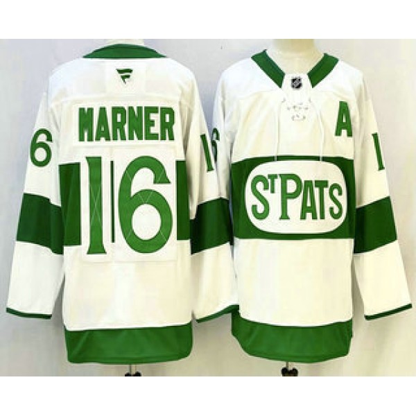Toronto Maple Leafs #16 Mitch Marner White St Pats Authentic Jersey