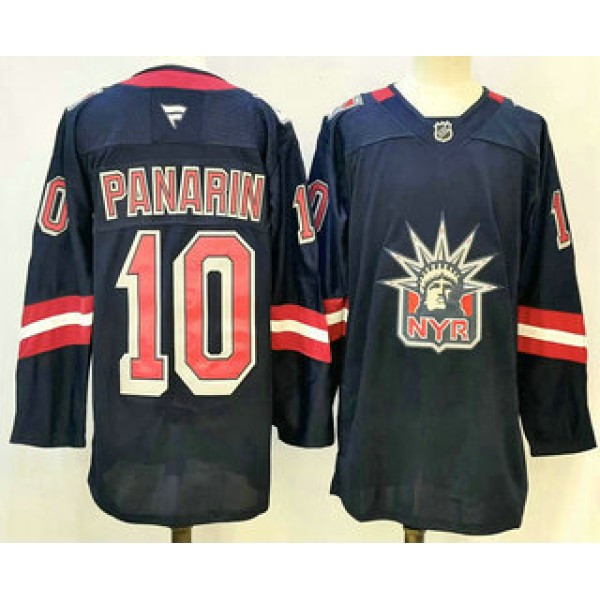 New York Rangers #10 Artemi Panarin Navy Reverse Retro Authentic Jersey