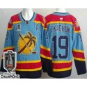Florida Panthers #19 Matthew Tkachuk Blue 2025 Stanley Cup Champions Authentic Jersey