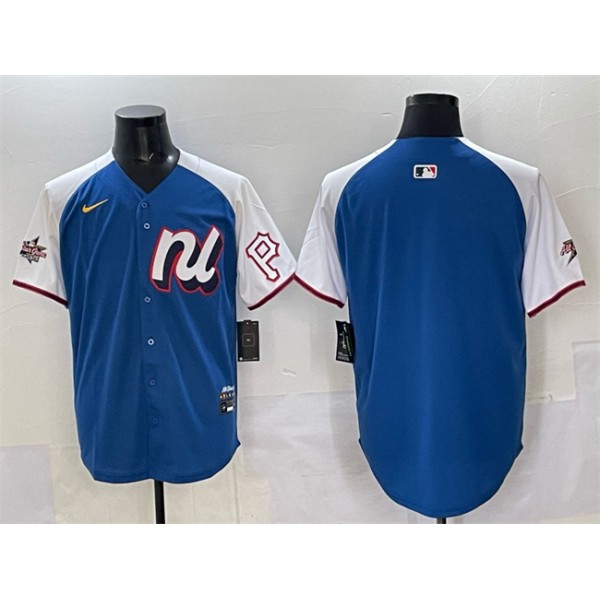 National League Pittsburgh Pirates Blank Blue Alternate 2025 All-Star Edition Limited Stitched Jersey