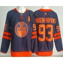 Edmonton Oilers #93 Ryan Nugent Hopkins Navy Authentic Jersey