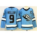 Utah Mammoth #9 Clayton Keller Blue 2025 With C Patch Stitched Jersey