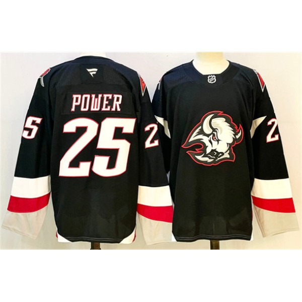 Buffalo Sabres #25 Owen Power Black 2024-25 Alternate Stitched Jersey