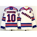 New York Rangers #10 Artemi Panarin White With A Patch 2024-25 Away Stitched Jersey