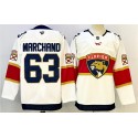 Florida Panthers #63 Brad Marchand White 2024-25 Home Stitched Jersey