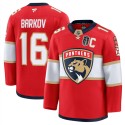 Florida Panthers #16 Aleksander Barkov Red 2025 Stanley Cup Final Patch Stitched Jersey