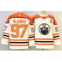 Edmonton Oilers #97 Connor McDavid White Orange 2024-25 With C Patch Heritage Classic Primegreen Stitched Jersey