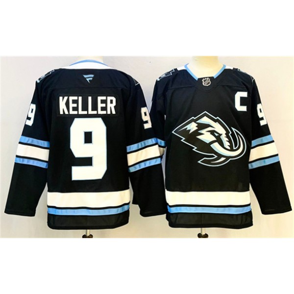 Utah Mammoth #9 Clayton Keller Navy 2025 With C Patch Stitched Jersey