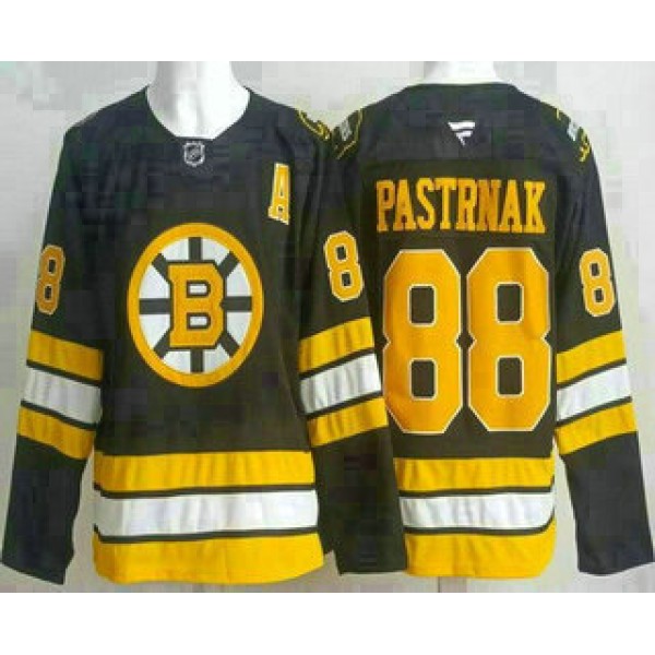Boston Bruins #88 David Pastrnak Black 2025 Authentic Jersey