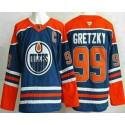 Edmonton Oilers #99 Wayne Gretzky Blue Authentic Jersey