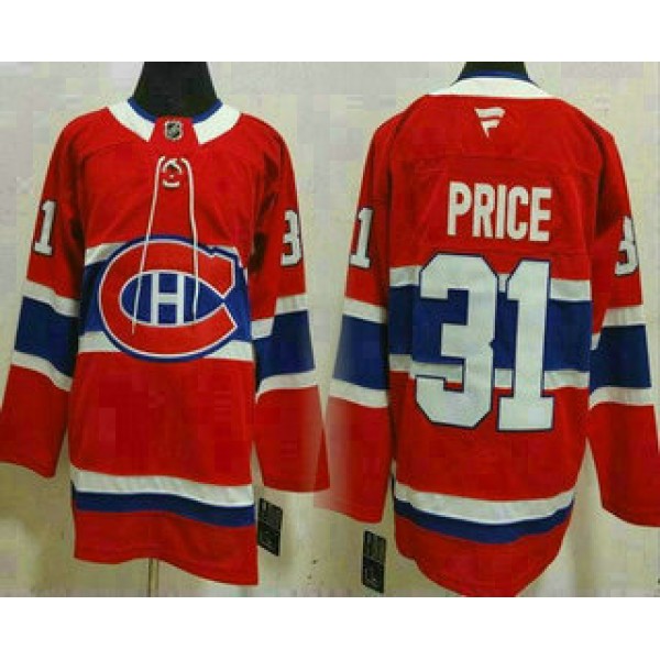 Montreal Canadiens #31 Carey Price Red Authentic Jersey