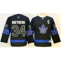 Toronto Maple Leafs #34 Auston Matthews Black 2024-25 Alternate With C Patch Stitched Jersey