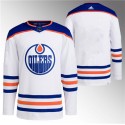Edmonton Oilers Blank White Stitched Jersey