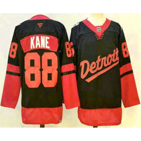 Detroit Red Wings #88 Patrick Kane Black 2025 Stadium Series Stitched Jersey