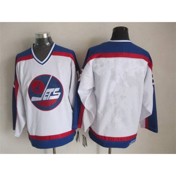 Winnipeg Jets Blank 1979-80 White CCM Vintage Throwback Jersey