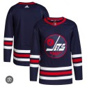 Winnipeg Jets Blank Adidas 2021-22 Navy Stitched Jersey
