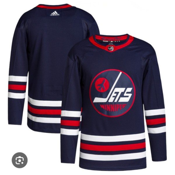 Winnipeg Jets Blank Adidas 2021-22 Navy Stitched Jersey