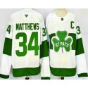 Toronto Maple Leafs #34 Auston Matthews White St Pats Authentic Jersey